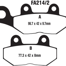 EBC Brakes FA214/2HH Disc Brake Pad Set