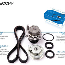 ECCPP Timing Belt Water Pump Kit Fit for 1999 2000 2001 2002 2003 2004 2005 Volkswagen Jetta 2.0L L4 SOHC 8 Valve ENG.Code AEG AVH AZG BEV