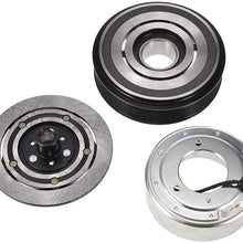 Catinbow AC Compressor Clutch Assembly 2046540 Repair Kit with Pulley Bearing, Electromagnetic Coil & Plate for TM31 8 Groove 12 Volt