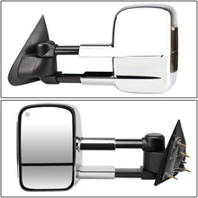 DNA Motoring TWM-020-T999-CH-SM Chrome Powered Tow Mirror+Heat+LED Smoked [For 14-17 Silverado/Sierra]