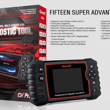 iCarsoft CR Pro Professional Multi-System Multi-Brand Car Diagnostic Tool Scanner incl. Battery Tester, Read and Clear Engine, Transmission, Airbag, ABS Trouble Codes