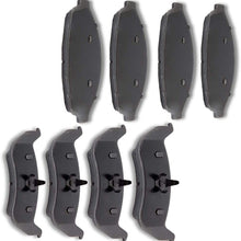 Aintier 8pcs Ceramic Brake Pads Sets fit for 2003-2011 Ford Crown Victoria, 2003-2011 Lincoln Town Car, 2003-2011 Mercury Grand Marquis, 2003-2004 Mercury Marauder
