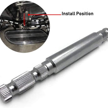 HTTMT- Motorcycle Chrome Reliable Steel Inner Shifter Lever Shaft Compatible with Harley Touring FLT 1982 & up V-Twin Models Replacement Part [P/N: MT447-006]