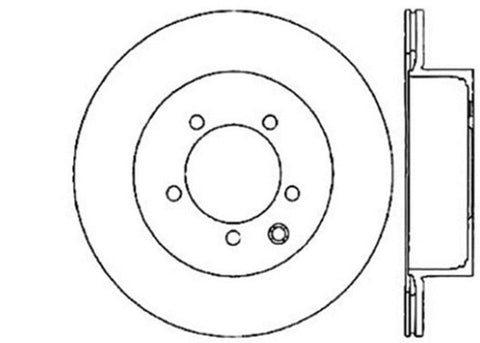 StopTech 127.42077L Sport Drilled/Slotted Brake Rotor (Rear Left), 1 Pack