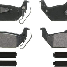 Wagner QuickStop ZX1012 Semi-Metallic Disc Pad Set Includes Pad Installation Hardware, Rear