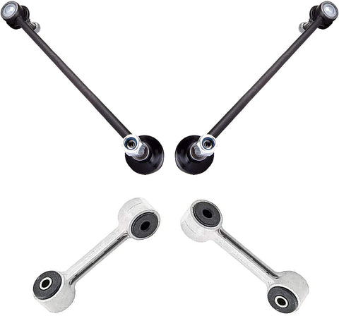Detroit Axle - Front + Rear Sway Bar Links Replacement for BMW 323Ci 323i 325Ci 328Ci 330Ci - 4pc Set