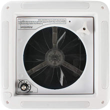 HZGrille 14" Universal RV, Trailer, Camper, Motorhome Roof Vent,RV Vent Fan with Reversible 12V Fan,Band Lamp Design