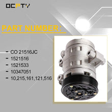 OCPTY CO 21516JC Air Conditioner Compressor Compatible for Pontiac for Torrent 3.4L