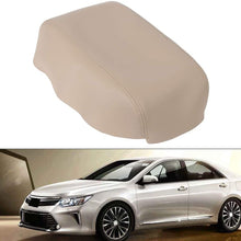 ECCPP Leather Armrest Center Console Lid Cover for 2007-2011 for TOYOTA Camry Center Console Lid Armrest Cover Beige