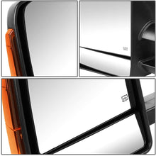 Replacement for Tundra Black Manual Folding w/Amber LED Signal Towing+Adjustable Blind Spot Mirror