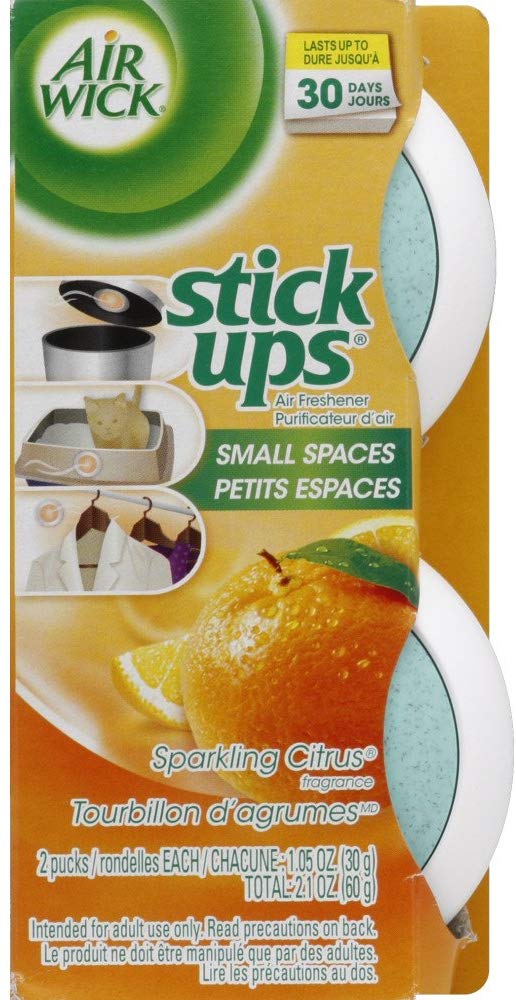 Air Wick Stick Ups Air Freshener, Sparkling Citrus, 2ct