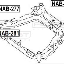 544001Ka0A - Front Body Bushing For Nissan - Febest