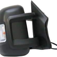 Brand New Passenger Right SIde Replacement Mirror Upper Glasses With Heated And Plate fit Ram Promaster 1500, 2500, 3500, New Six, Work Van