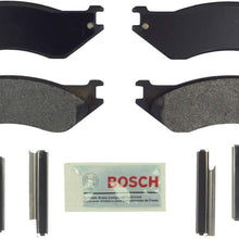 Bosch BE758H Blue Disc Brake Pad Set with Hardware for Select Full-Size 1998-2002 Dodge Trucks and Vans - FRONT