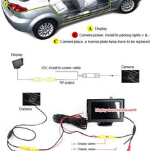 Moertifei CCD HD Car Trunk Handle Rear View Camera Reverse Parking Backup Compatible with VW Passat 2012-2018 13 14 15 16 17