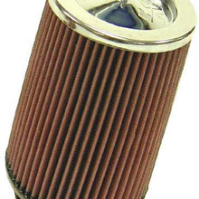 K&N Universal Clamp-On Air Filter: High Performance, Premium, Washable, Replacement Filter: Flange Diameter: 3.5 In, Filter Height: 8 In, Flange Length: 1.75 In, Shape: Round Tapered, RF-1003