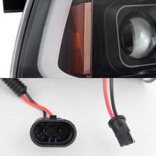 For 2006-10 Dodge Charger LED Daytime Running Lamp Bar Projector Headlights Black Housing Clear Lens Halogen Model Only