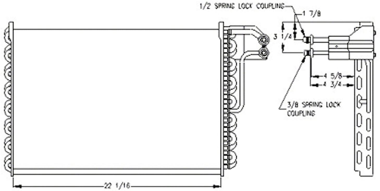 OE Replacement A/C Condenser FORD LTD (MIDSIZE) 1983-1988 (Partslink FO3030161|FO3030162|FO3030167|FO3030168)