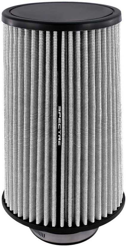 Spectre Universal Clamp-On Air Filter: High Performance, Washable Filter: Round Tapered; 3 in (76 mm) Flange ID; 10.719 in (272 mm) Height; 6.063 in (154 mm) Base; 5.156 in (131 mm) Top, SPE-HPR9884W