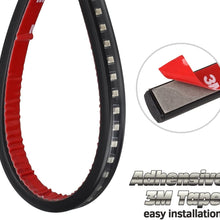 Partsam Universal LED Strip for Motorcycle License Plate Tail Brake Stop Turn Signal Light Strip 32LED 8" Flexible Third Brake Light for Motorbikes ATV Scooters