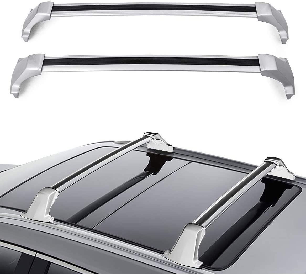 ROSY PIXEL Roof Rack Cross Bars for Cadillac XT5 2017-2020 2021 Sliver Baggage Luggage Cargo