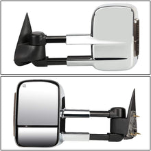 DNA Motoring TWM-001-T999-CH-SM+DM-SY-022 Pair of Towing Side Mirrors + Blind Spot Mirrors