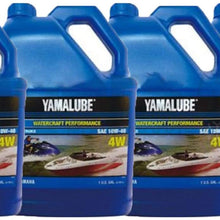Yamaha New OEM WaveRunner Boat Oil Case of 4 Gallons 10W-40 4W LUB-10W40-WV-04