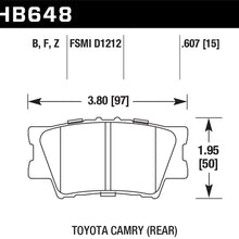Hawk Performance HB648F.607 HPS Performance Ceramic Brake Pad