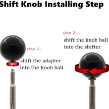 Top10 Racing Shift Knob Adapter kit Universal Car Gear Shifter Lever Round Ball Shape Black