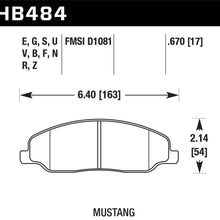 Hawk Performance HB484F.670 HPS Performance Ceramic Brake Pad