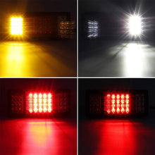 Partsam 2Pcs LED Truck Trailer Tail Lights Bar Kit 40 LED Waterproof Tail Turn Signal Brake Light Running Reverse Light with Iron Net Protection 5 Wires 10V-30V for Truck Boat Trailer UTV RV Camper