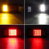 Partsam 2Pcs LED Truck Trailer Tail Lights Bar Kit 40 LED Waterproof Tail Turn Signal Brake Light Running Reverse Light with Iron Net Protection 5 Wires 10V-30V for Truck Boat Trailer UTV RV Camper