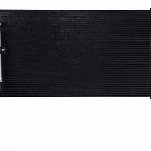 VioletLisa All Aluminum Air Condition Condenser 1 Row Compatible with 2003-2008 FX35 3.5L 2003-2008 FX45 4.5L V6 V8 Without Oil Cooler