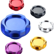 Dewhel Billet Engine Oil Fuel Filler Tank Cap Cover For Honda Acura Civic TL Color Black