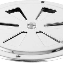 aqxreight - Stainless Steel Air Vents Louvered Grille Cover Air Outlet for Marine Ship Boat Yacht(4inch)