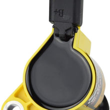 Bravex 8 Pack Curved Boot Ignition Coil 15% More Energy for Ford Lincoln Mercury 4.6L 5.4L V8 Compatible with DG508 C1454 C1417 FD503 - Upgrade (Yellow)