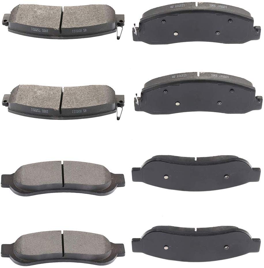 AUTOMUTO Front Rear Ceramic Brakes Pads Set fit for 2010-2011 Ford F-250 Super Duty,2010 Ford F-350 Super Duty