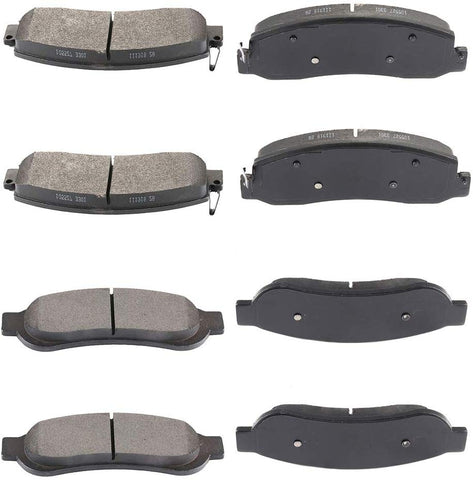 AUTOMUTO Front Rear Ceramic Brakes Pads Set fit for 2010-2011 Ford F-250 Super Duty,2010 Ford F-350 Super Duty