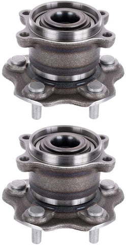 Fastspace 512535 Wheel Hub Bearing Set 5 Lugs without ABS Sensor 2PC 2011-2017 for Nissan Juke Hub Assembly Rear Kit 2017-2019 for Nissan Qashqai