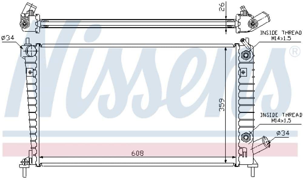 Nissens 68005A Radiator, engine cooling