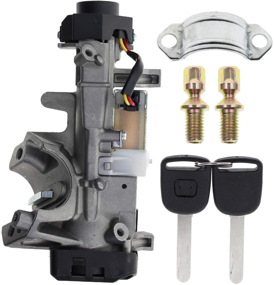 35100-SDA-A71 Ignition Switch Lock Cylinder Auto Trans With 2 Chip Keys for Honda Accord Civic CRV Odyssey 2003-2011