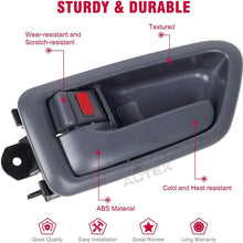 AUTEX 91002/91006 Grey Interior Door Handle Front/Rear Left Driver Side Compatible with Toyota Camry 1997 1998 1999 2000 2001
