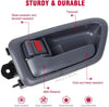 AUTEX 91002/91006 Grey Interior Door Handle Front/Rear Left Driver Side Compatible with Toyota Camry 1997 1998 1999 2000 2001