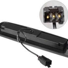 Partsam Red/White 12 LED Smoke Lens Chrome Housing Tail High Mount 3rd Third Brake Light Cargo Lamp Waterproof Replacement for Ford F-250 F-350 F-450 F-550 Super Duty 1999-2016 /Ford Ranger 1993-2011