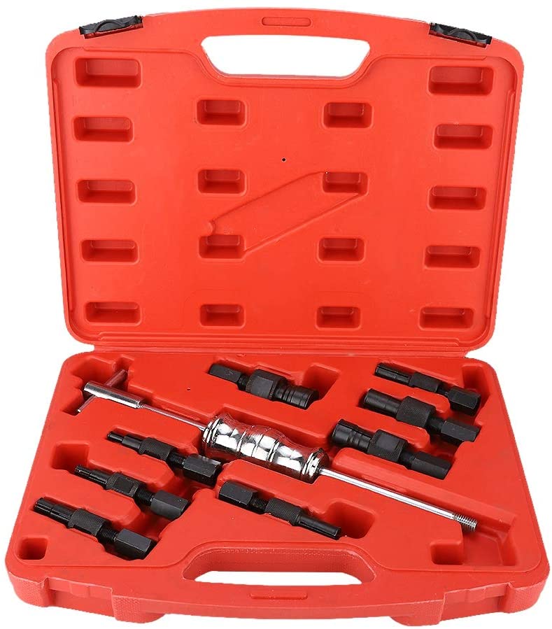 Inner Bearing Puller,9Pcs Blind Hole Inner Bearing Puller Remover Set Slide Hammer Internal Tool Kit 8-32mm