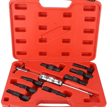 Inner Bearing Puller,9Pcs Blind Hole Inner Bearing Puller Remover Set Slide Hammer Internal Tool Kit 8-32mm