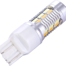 7441 7443 7444 Turn Signal White Yellow Amber Switchback Led Light Bulbs 22 SMD with Projector, for Standard Socket, Not CK, Pair of 2