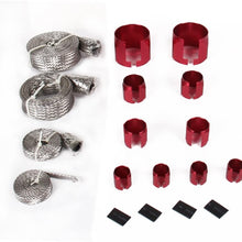 Bang4buck 4 Pieces Fuel Hose Sleeve Clamp Stainless Steel Braid Hose Engine Vacuum Fuel Heater Sleeving Kit- HSK1000-8090