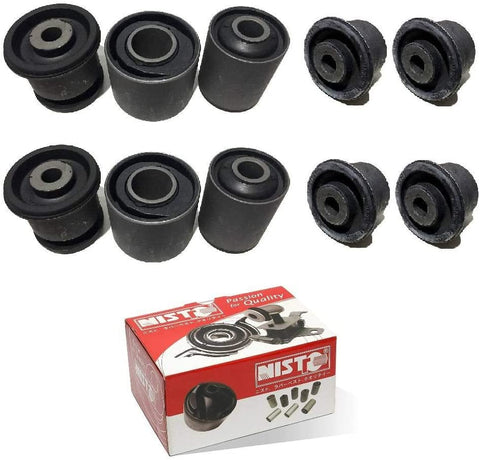 10 Front Upper Lower Control Arm Bushing for 2011 2012 2013 2014 Jeep Grand Cherokee Dodge Durango