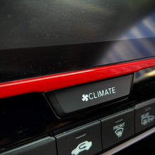 Screen Red Trim Sticker Interior Decoration Strip Car Styling Accessories For Honda 10th Gen Civic 2016 2017 2018 2019 2020